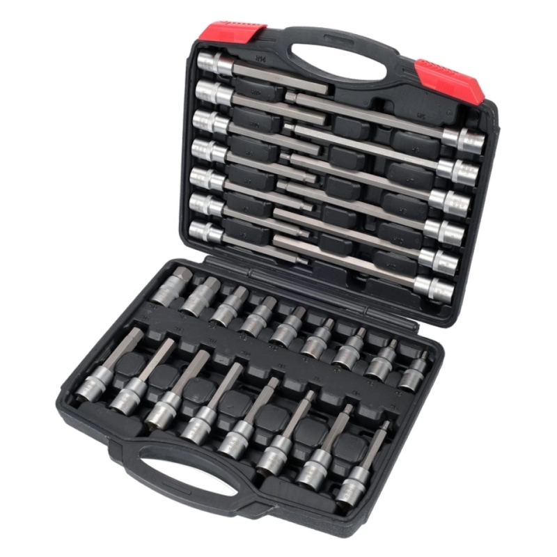 Yato - Set nasadnih ključeva inbus 1/2" 5-19mm 30-delni YT-77540 - YT-77540