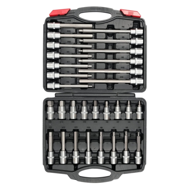 Yato - Set nasadnih ključeva inbus 1/2" 5-19mm 30-delni YT-77540