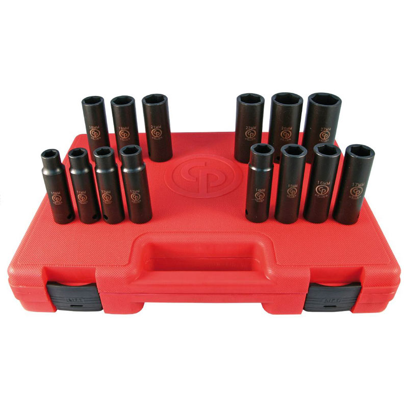 Chicago Pneumatic - Set dubokih nasadnih ključeva SS4114D 1/2”