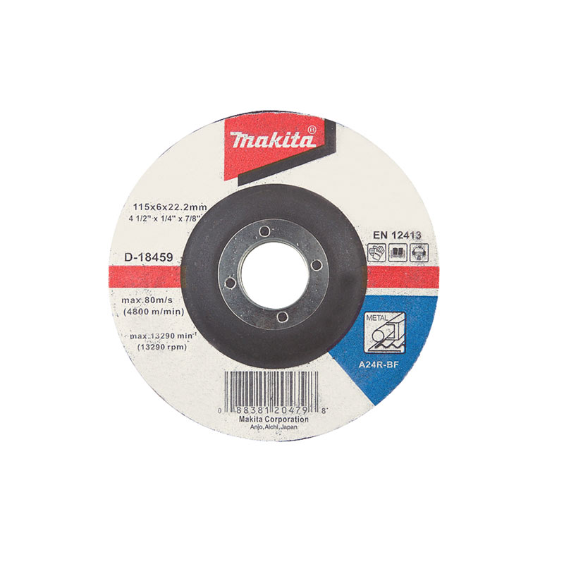 Makita - Brusni disk sa presovanim centrom za čelik 115mm D-18459