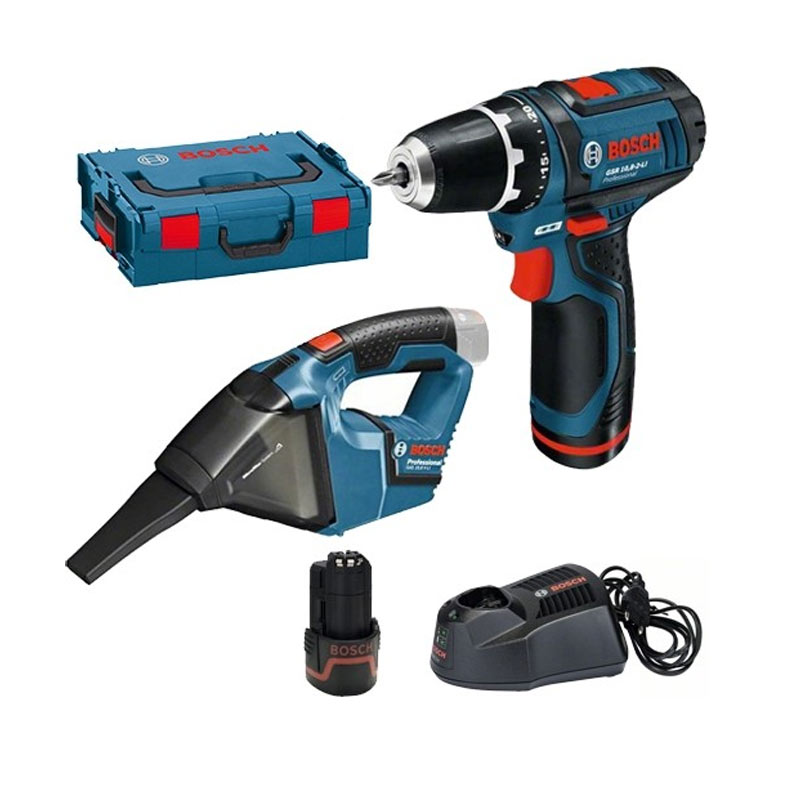 Bosch - Akumulatorski set bušilica/odvrtač GSR 12V-15 + usisivač GAS 12V