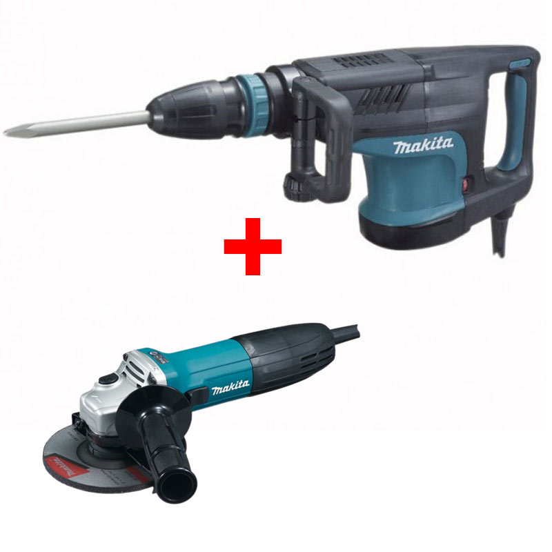 Makita - Štemarica HM1203C + Ugaona brusilica GA5030