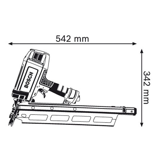 BOSCH OUTILLAGE -Cloueuse pneumatique GSN 90-21 RK Professional-0601491001